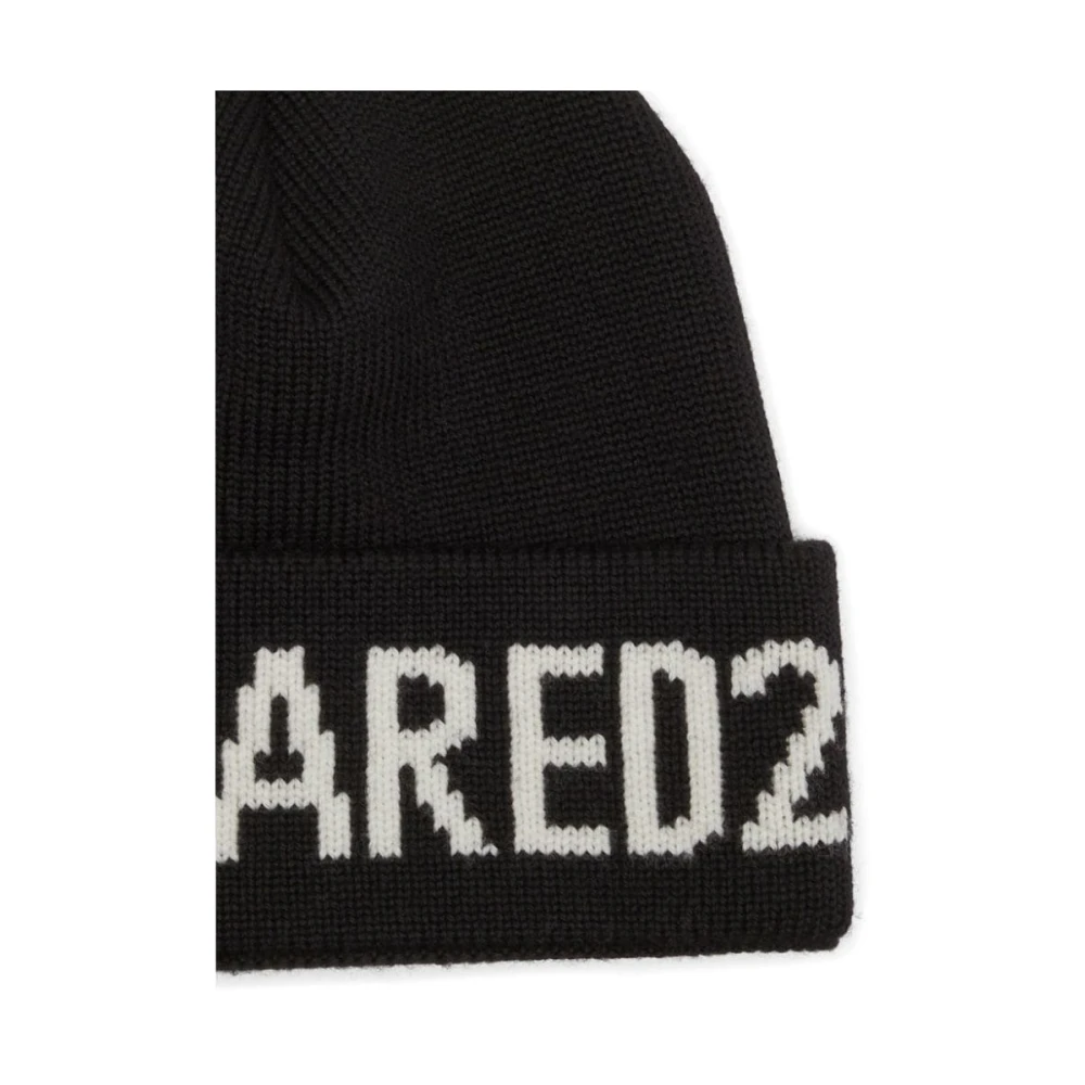 Dsquared2 Zwarte Hoeden & Petten Aw24 Black Heren