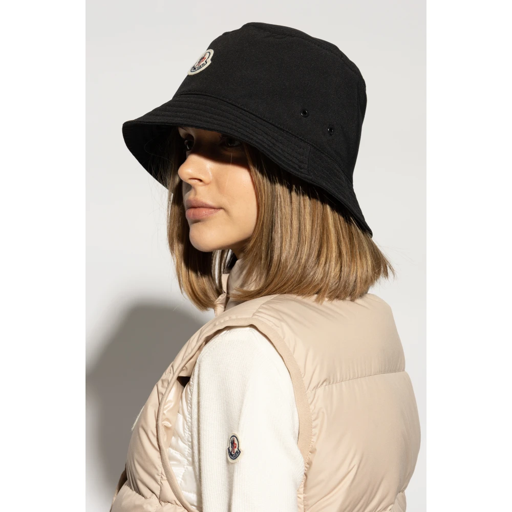 Moncler Pet met logopatch Black Dames