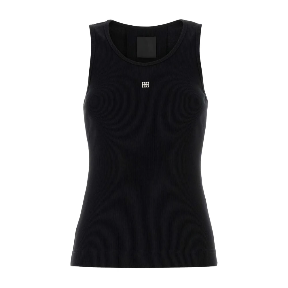 Givenchy Mouwloze Top met Ronde Hals Black Dames