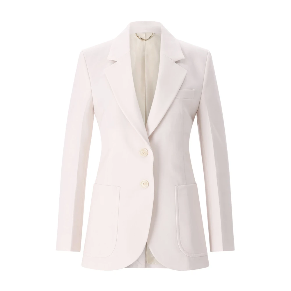 Victoria Beckham Femme Rose - Blazer Tailleur Croisé À Deux Boutons - Vestes - Taille: 44 Fr