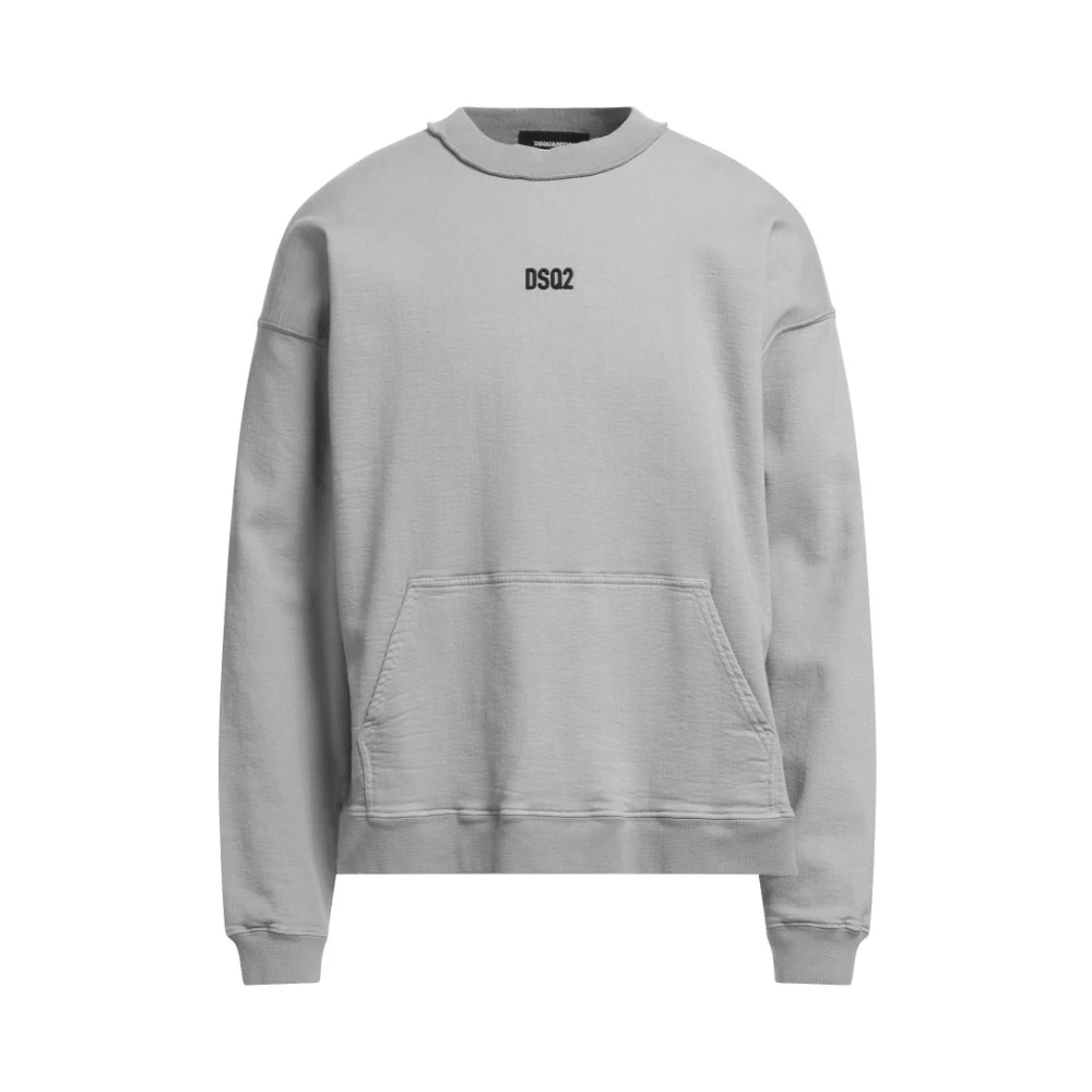 Dsquared2 Men's Gray Grey Hoodie Sweatshirt Cotton Blend - Sweatshirts - 2XL - Sweatshirts & Hoodies
