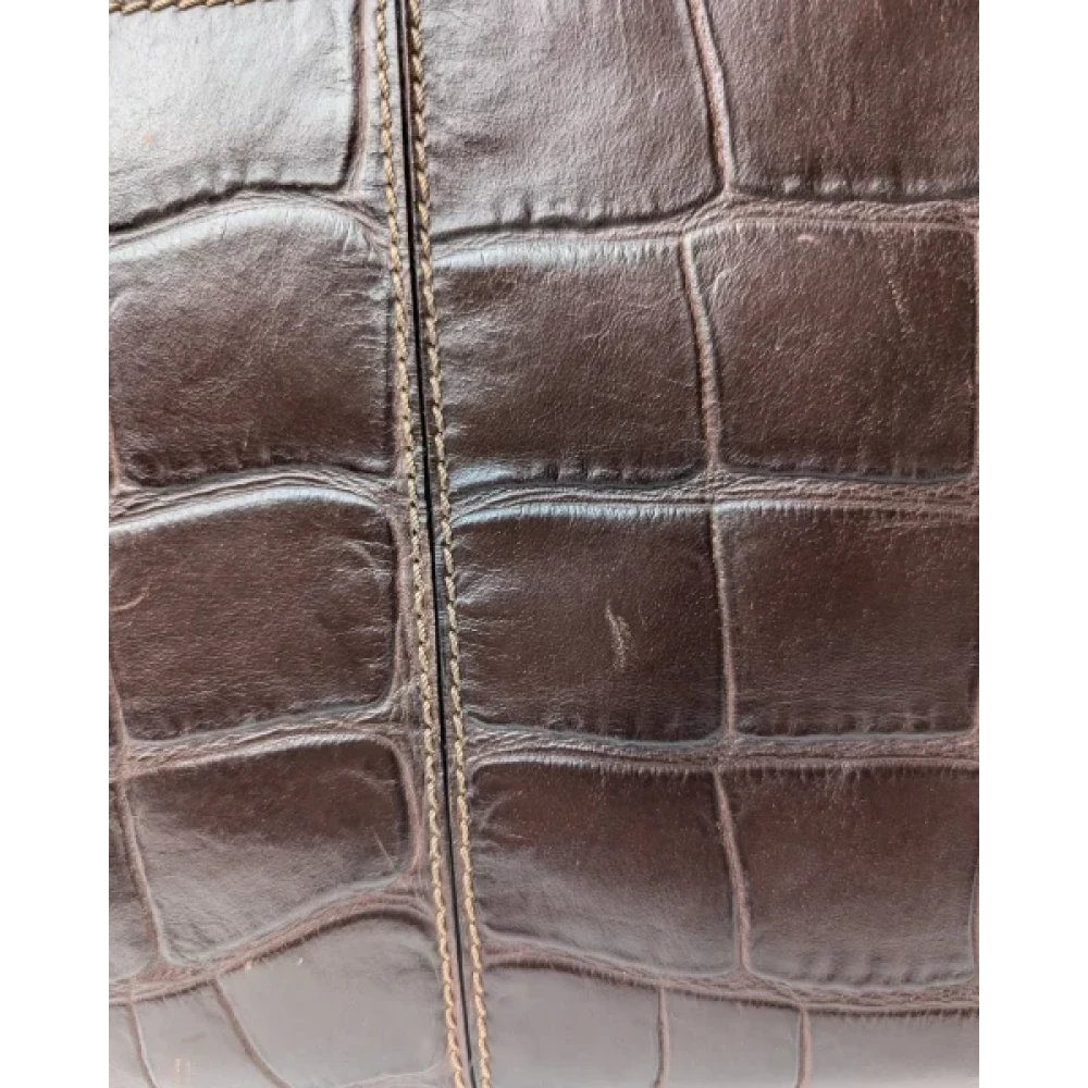 Givenchy Pre-owned Leather handbags Brown Dames