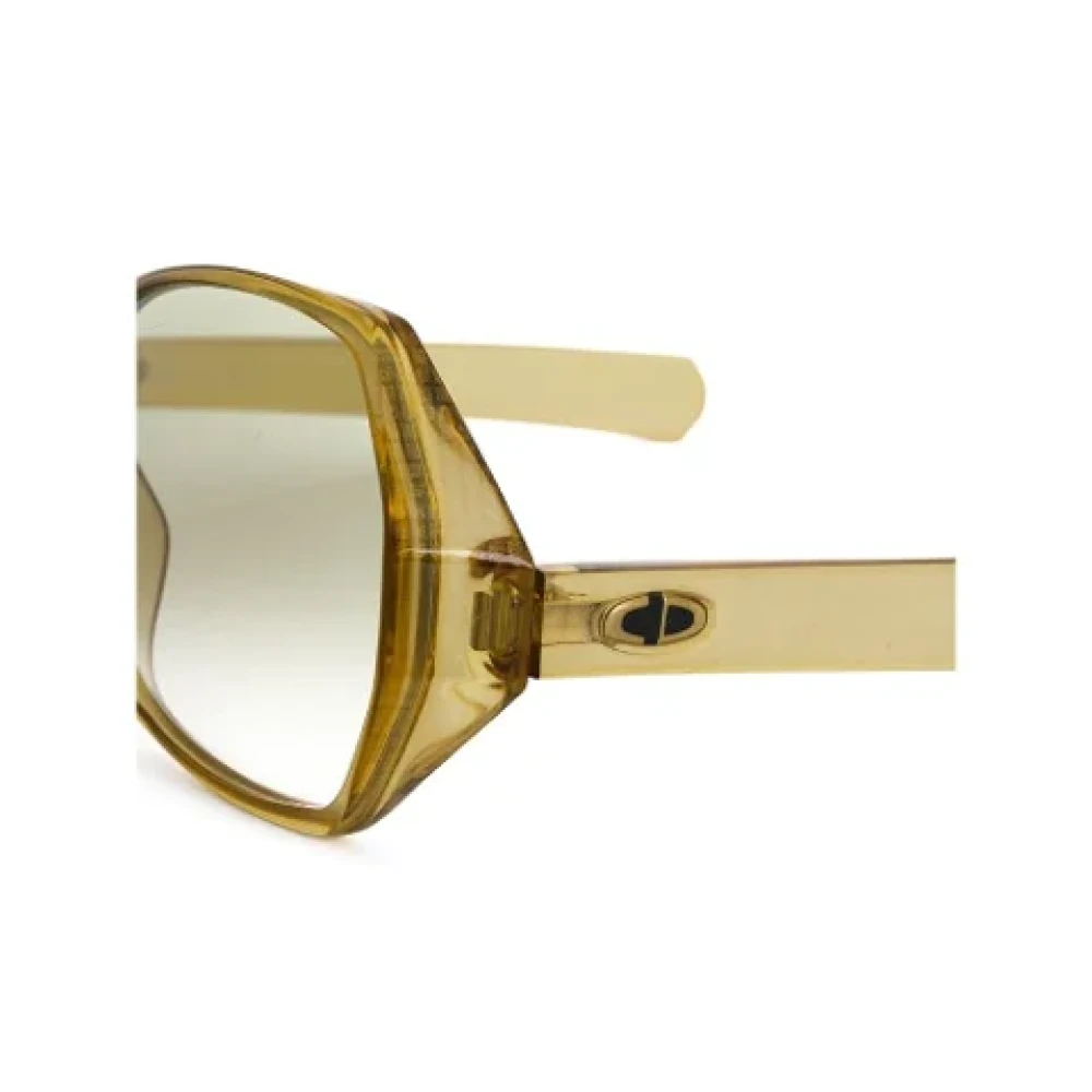 Dior Vintage Pre-owned Acetate sunglasses Yellow Dames