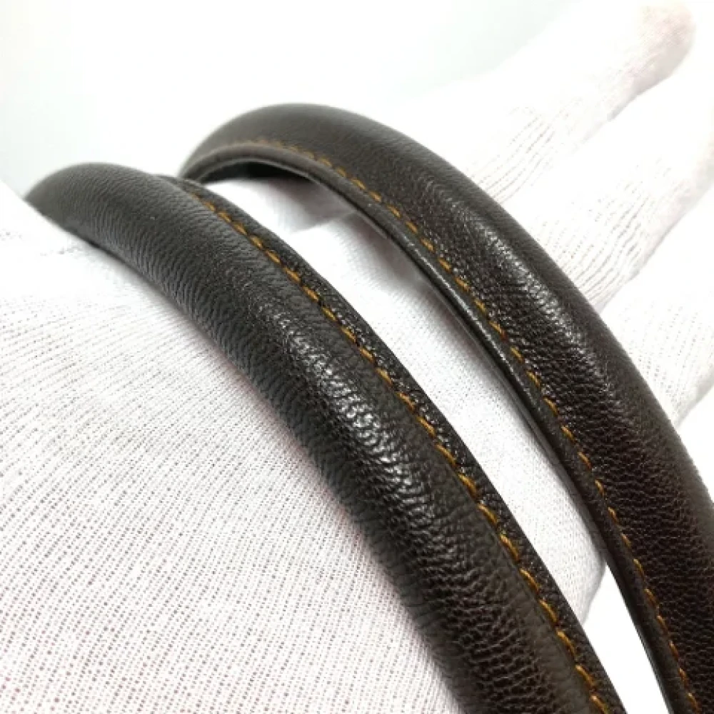 Dior Vintage Pre-owned Leather dior-bags Brown Dames