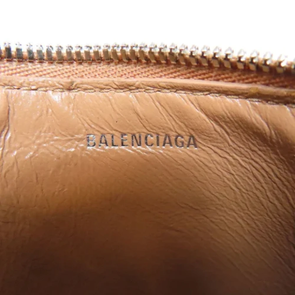 Balenciaga Vintage Pre-owned Leather home-office Beige Dames
