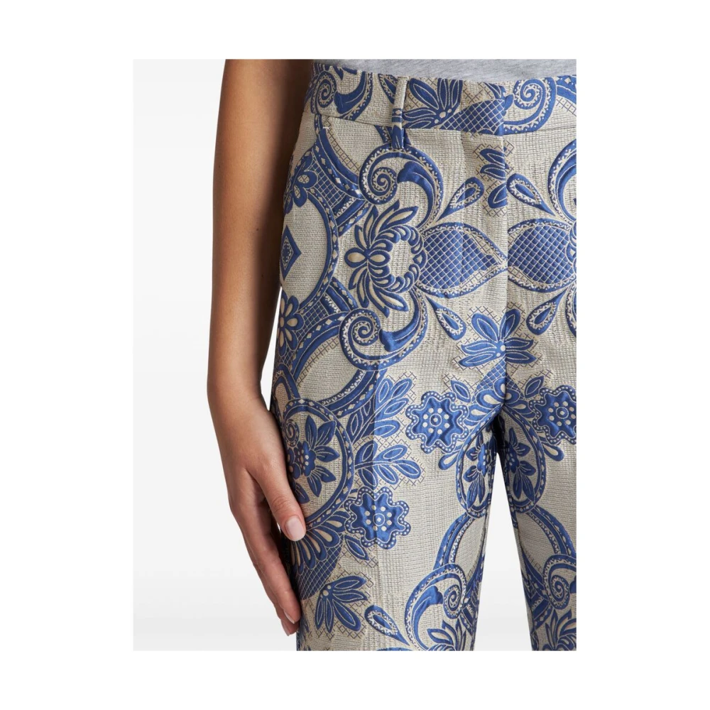 ETRO Donkerblauwe Korte Broek Blue Dames