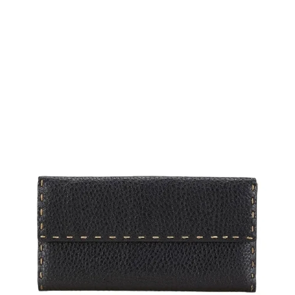 Fendi Vintage Pre-owned Leather wallets Blue Dames