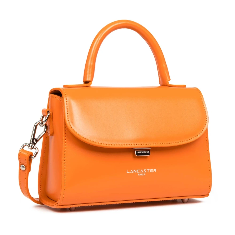Lancaster Stijlvolle Flap Handtas met Metalen Sluiting Orange Dames