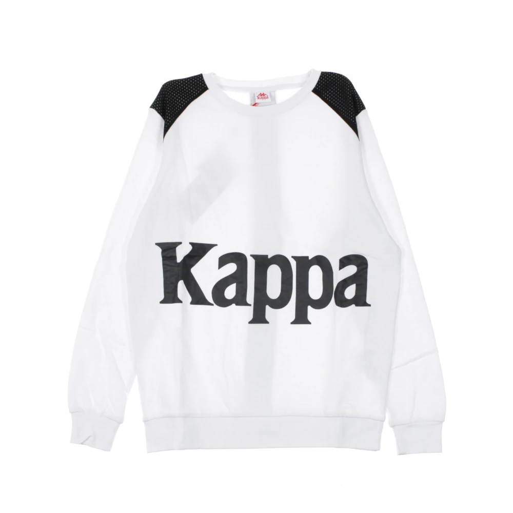 Kappa Heren Crewneck Sweatshirt Wit Zwart White Heren