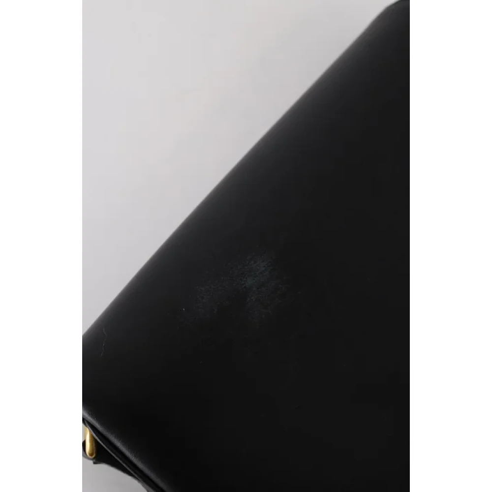 Saint Laurent Vintage Pre-owned Leather shoulder-bags Black Dames