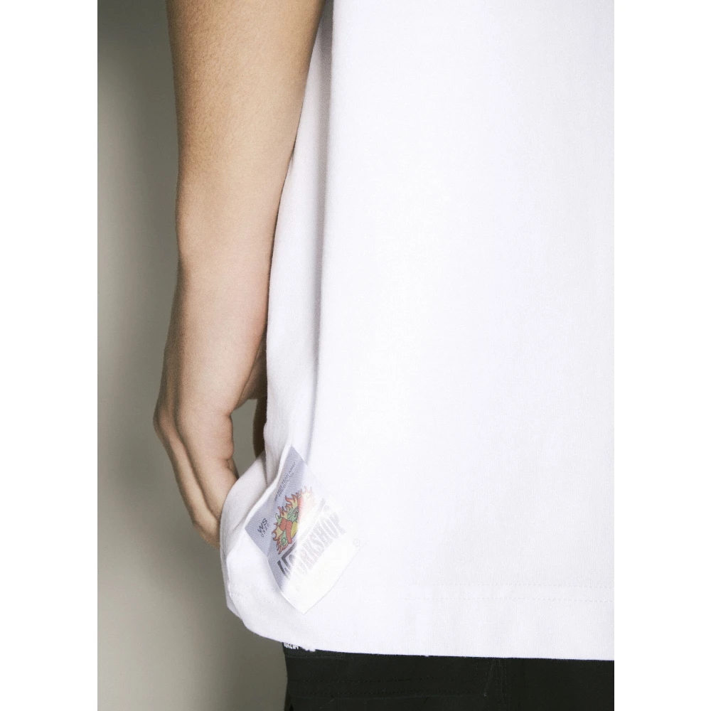 032c Vlam Logo Oversized Tee White Heren