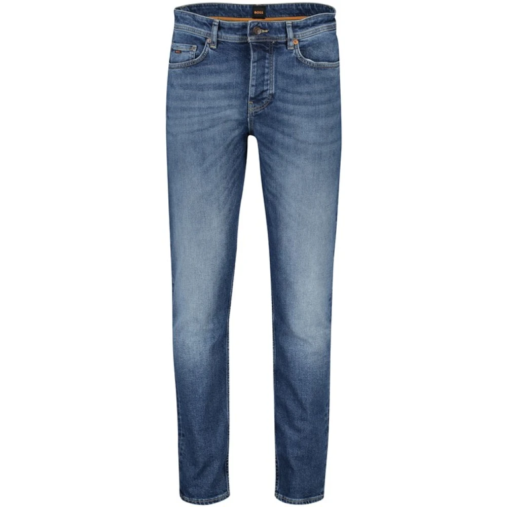 Hugo Boss Blauwe Denim 5-Pocket Jeans Blue Heren