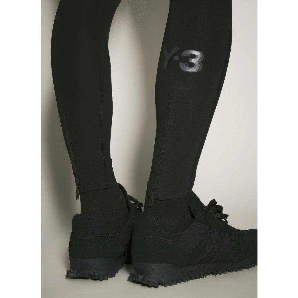 Y-3 Leggings met Stretch Finish en Achterlogo Black Heren