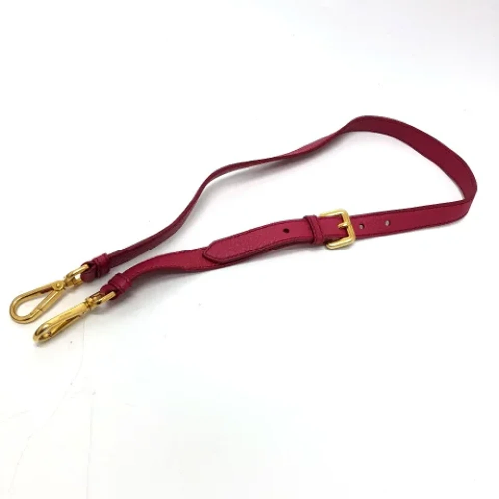 Prada Vintage Pre-owned Leather prada-bags Red Dames