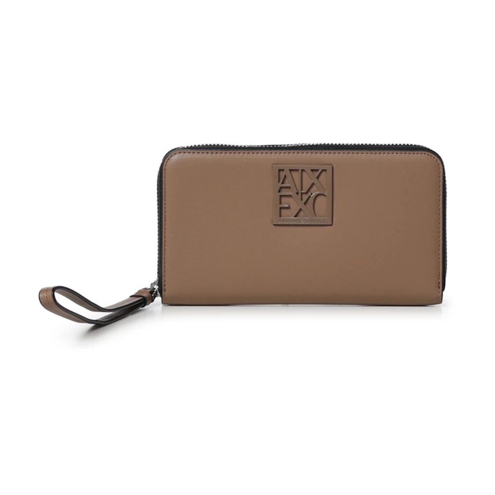 Armani Exchange Donna Marrone - Portafoglio Con Zip - Accessories - One Size