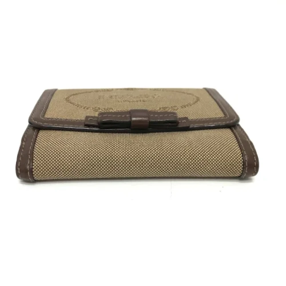 Prada Vintage Pre-owned Fabric wallets Brown Dames