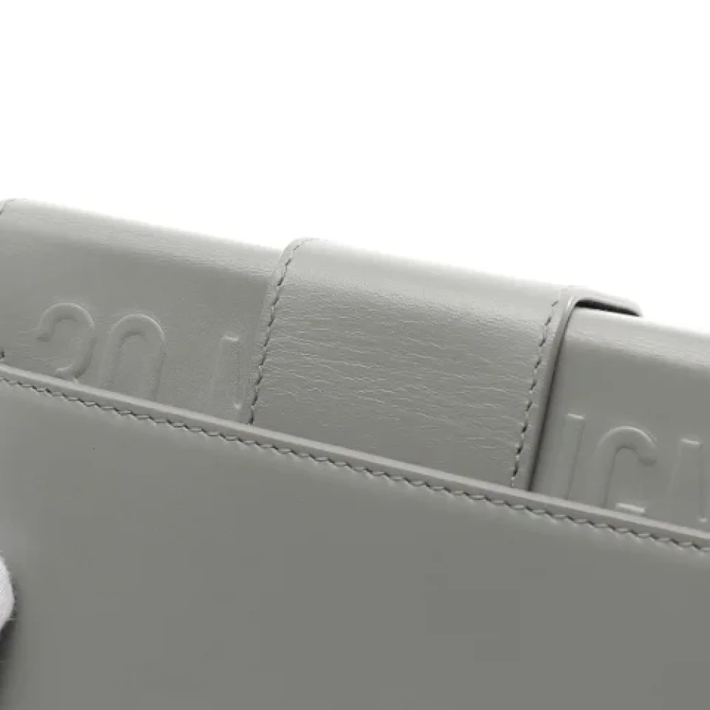 Dior Vintage Pre-owned Leather dior-bags Gray Dames