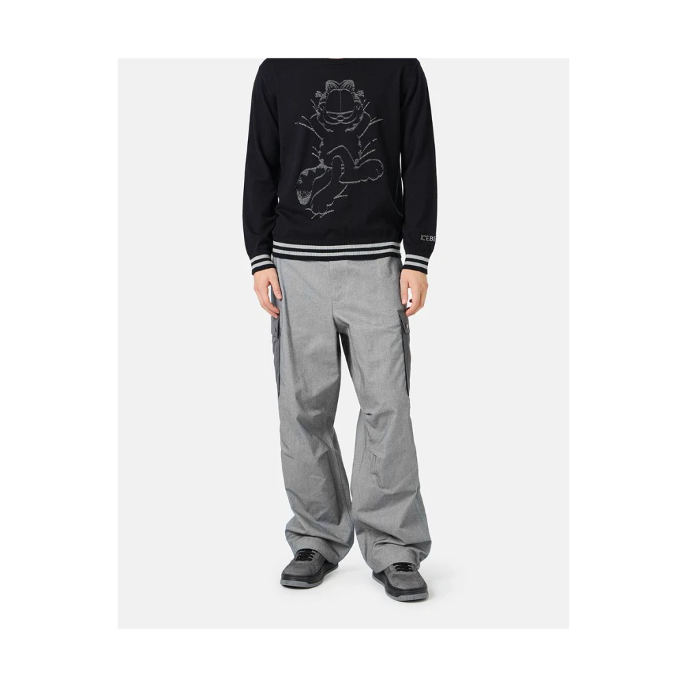 Iceberg Trui met Garfield ontwerp Black Heren
