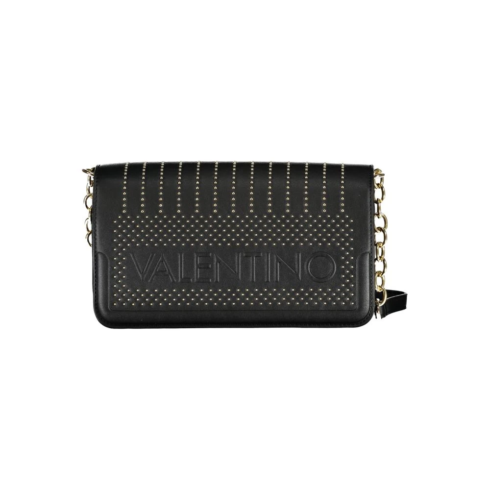 Valentino by Mario Valentino Zwarte polyethyleen schoudertas met verstelbare ketting Black Dames
