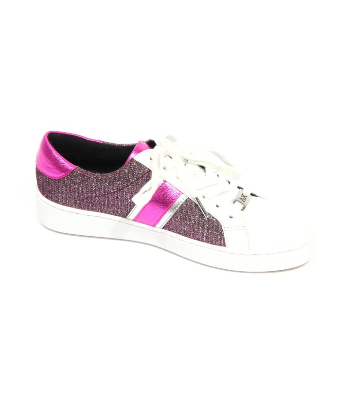 glitter-chain-mesh-stripe-lace-up-chaussures