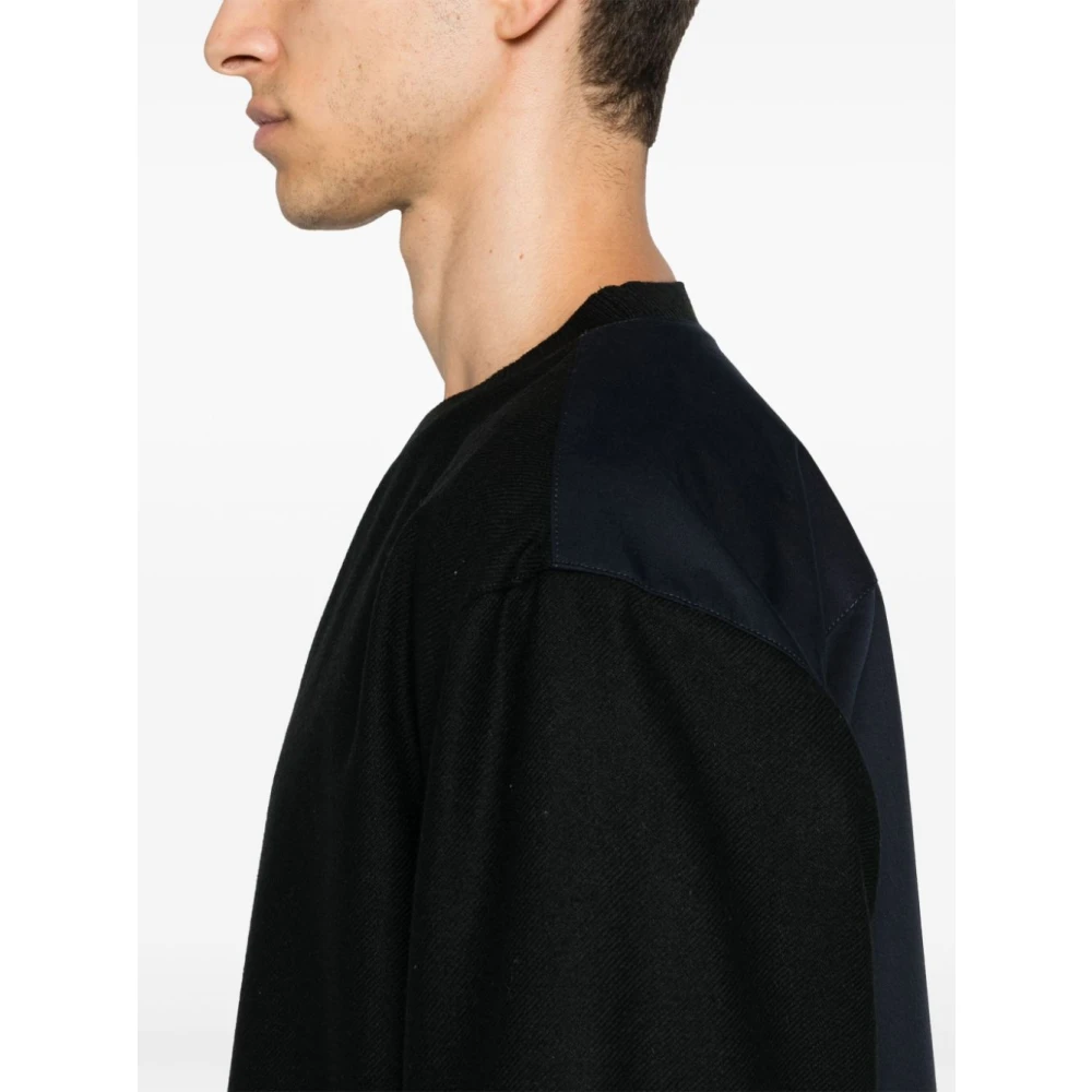 Dries Van Noten Luxe Katoen Kasjmier T-Shirt Black Heren