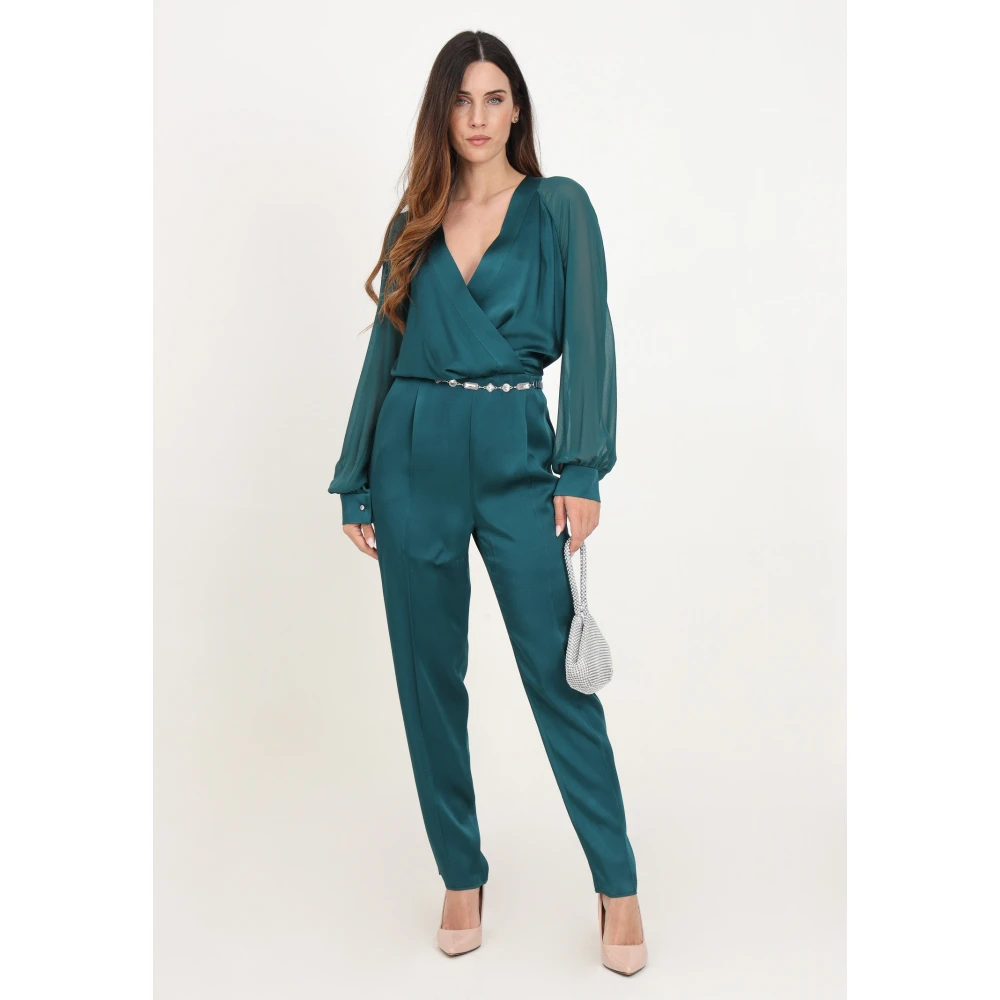 Max Mara Elegante Groene Jumpsuit voor Vrouwen Green Dames