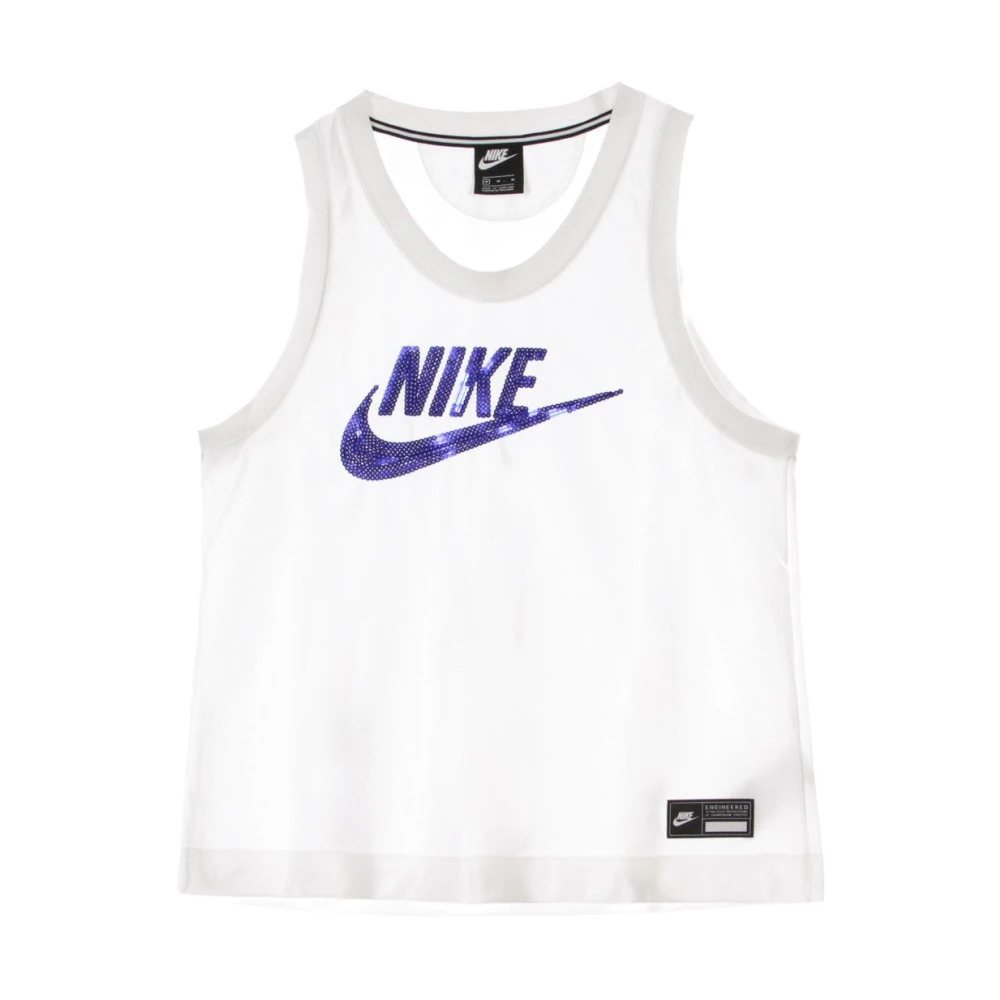 Nike Glamor Dunk Tank Top Wit Blauw White Heren