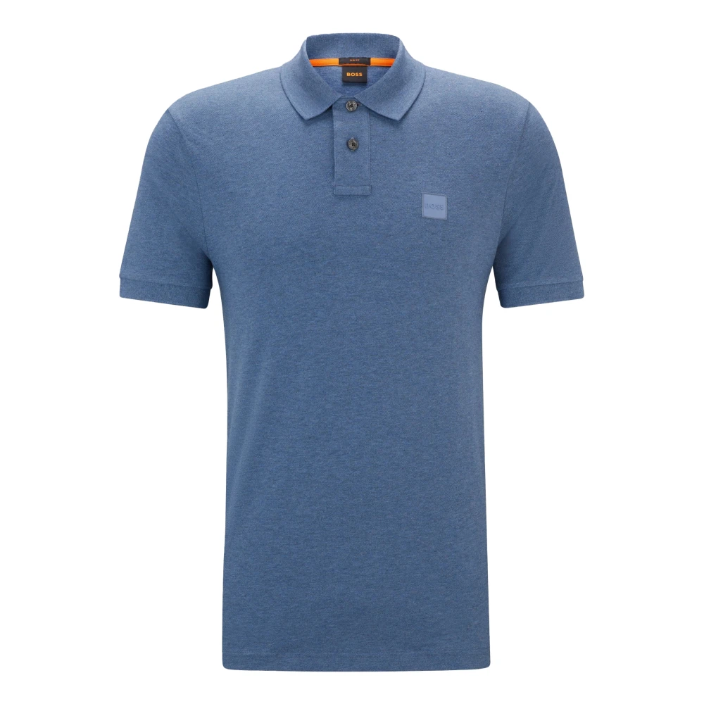 Boss Polo Shirt Comfortabel Stijlvol Functioneel Klassiek Blue Heren