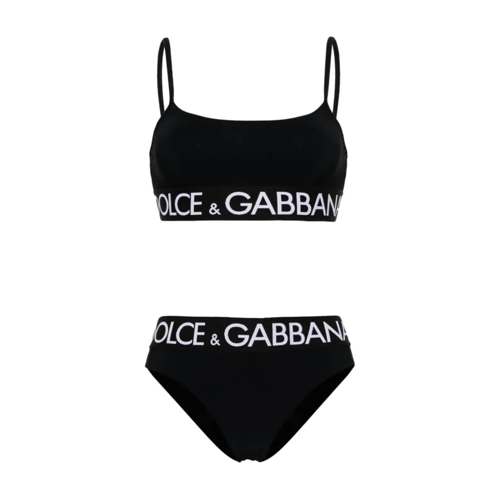 Dolce & Gabbana Svart BH och Trosa Set Black, Dam