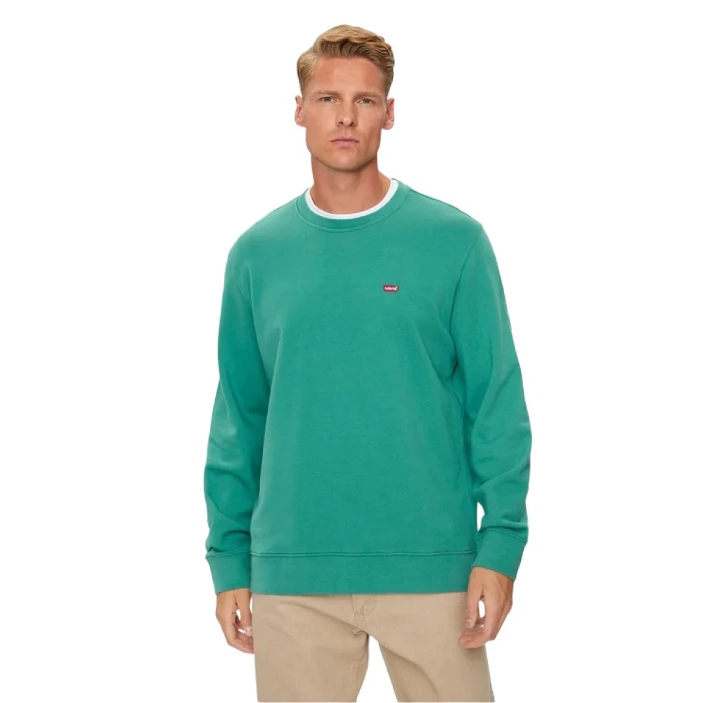 Levi's Originele Crew NEK Sweatshirt Mannen Green Heren