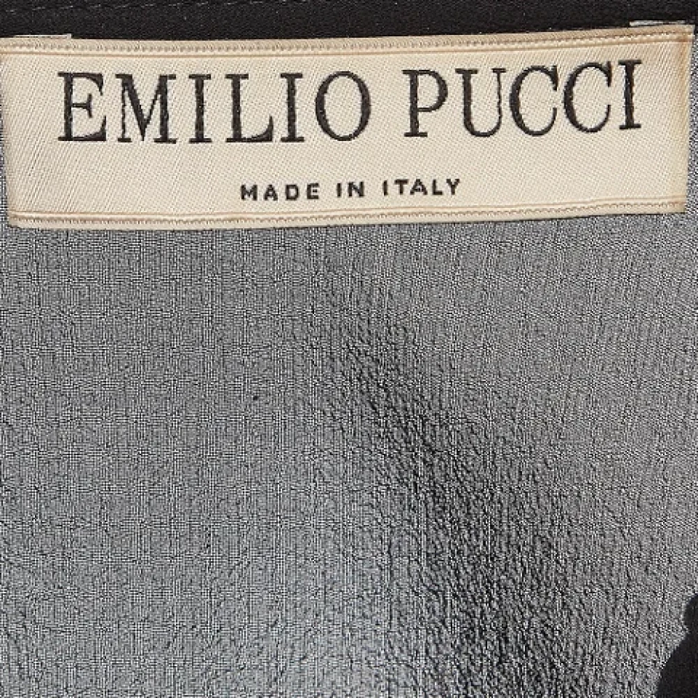 Emilio Pucci Pre-owned Silk tops Black Dames