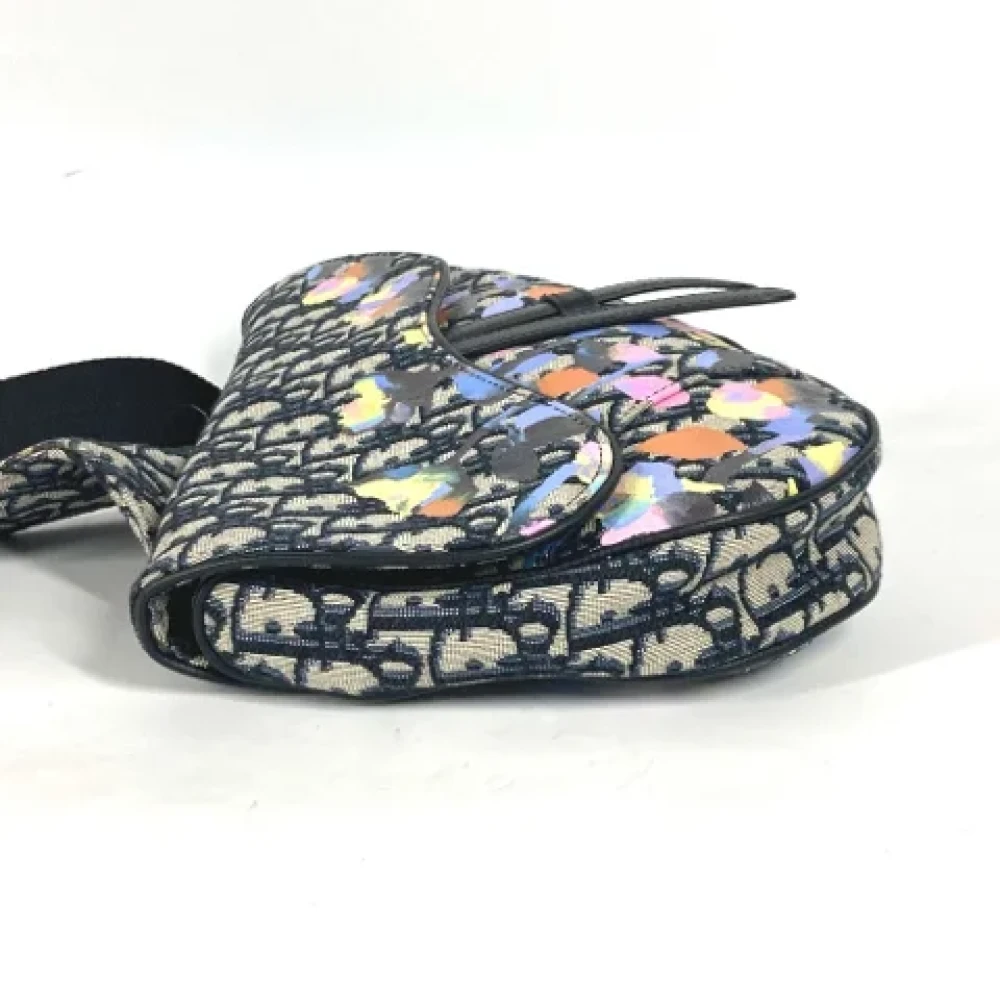 Dior Vintage Pre-owned Fabric dior-bags Blue Heren