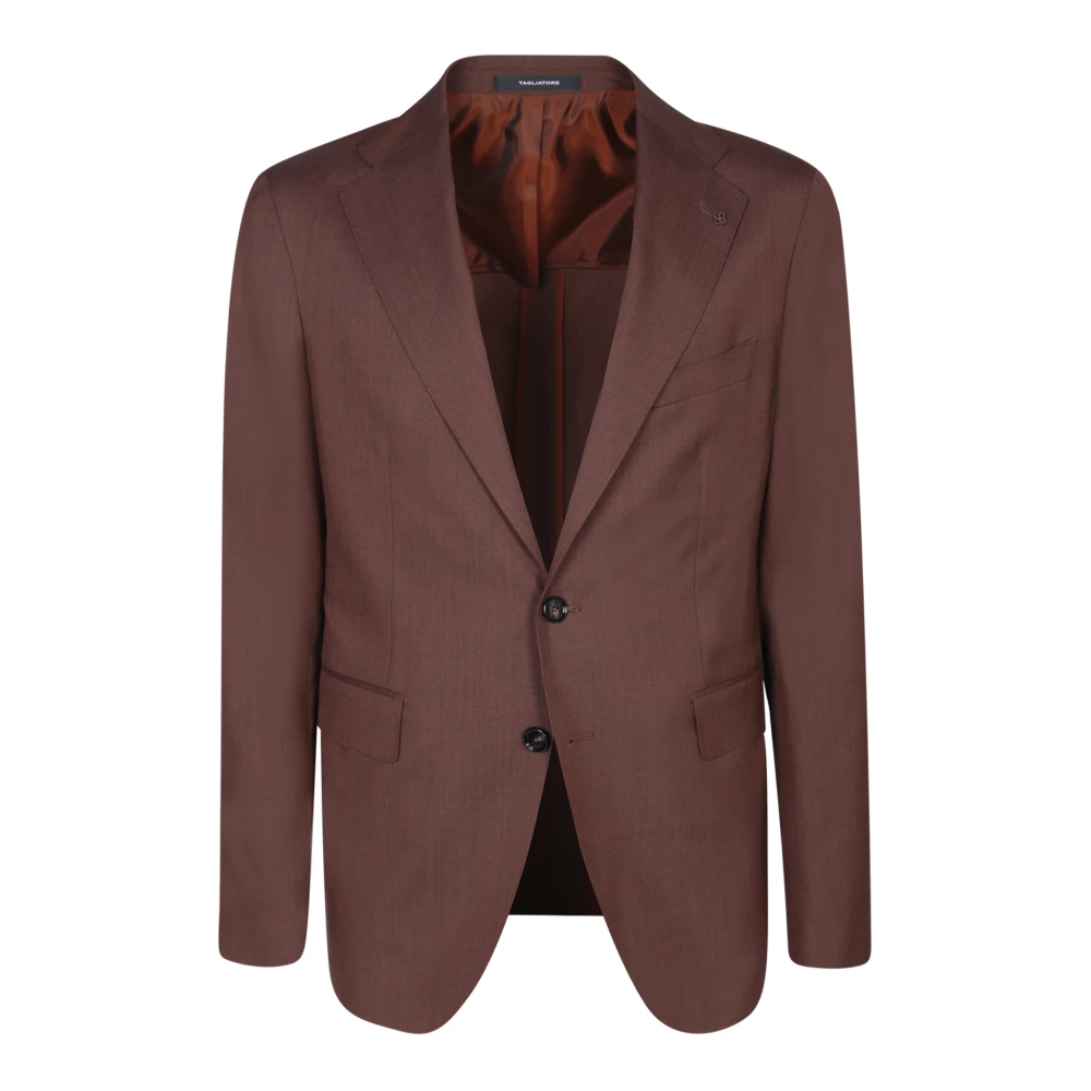 Tagliatore Luxe Bruin Pak Verhoog Stijl Brown Heren