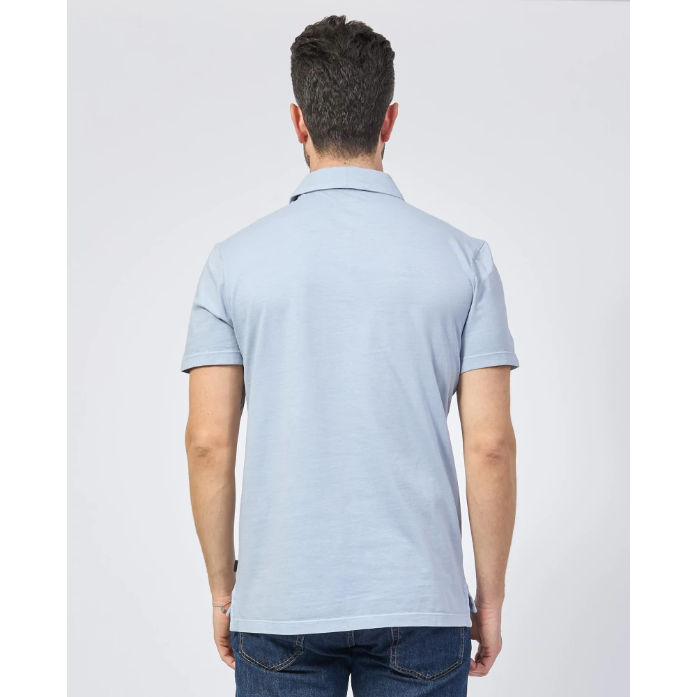 Ecoalf Biologisch Katoen Blauw Poloshirt Blue Heren