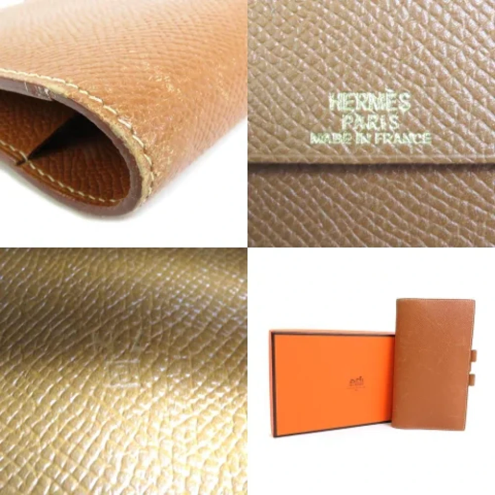 Hermès Vintage Pre-owned Leather home-office Brown Dames