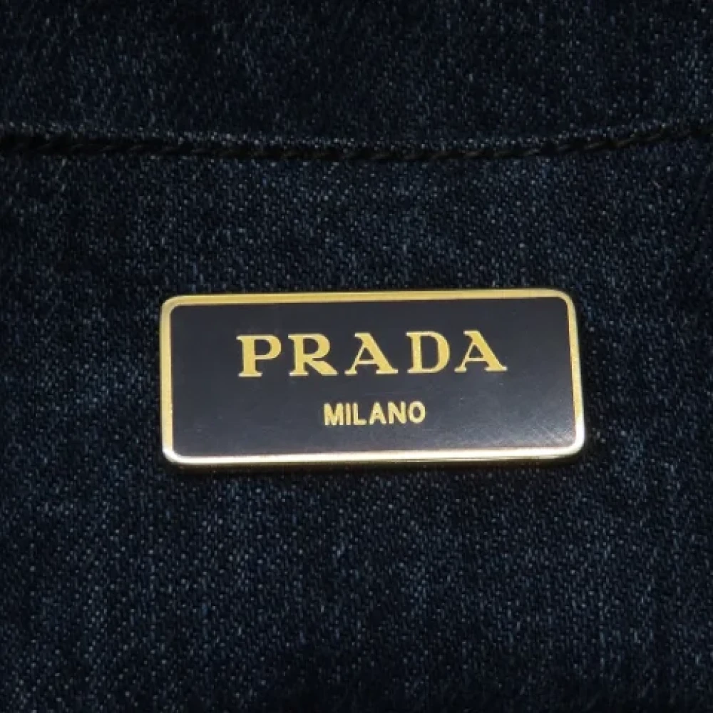 Prada Vintage Pre-owned Fabric prada-bags Blue Dames