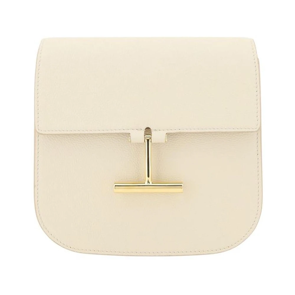 Tom Ford Kornat läder Mini axelväska Beige, Dam