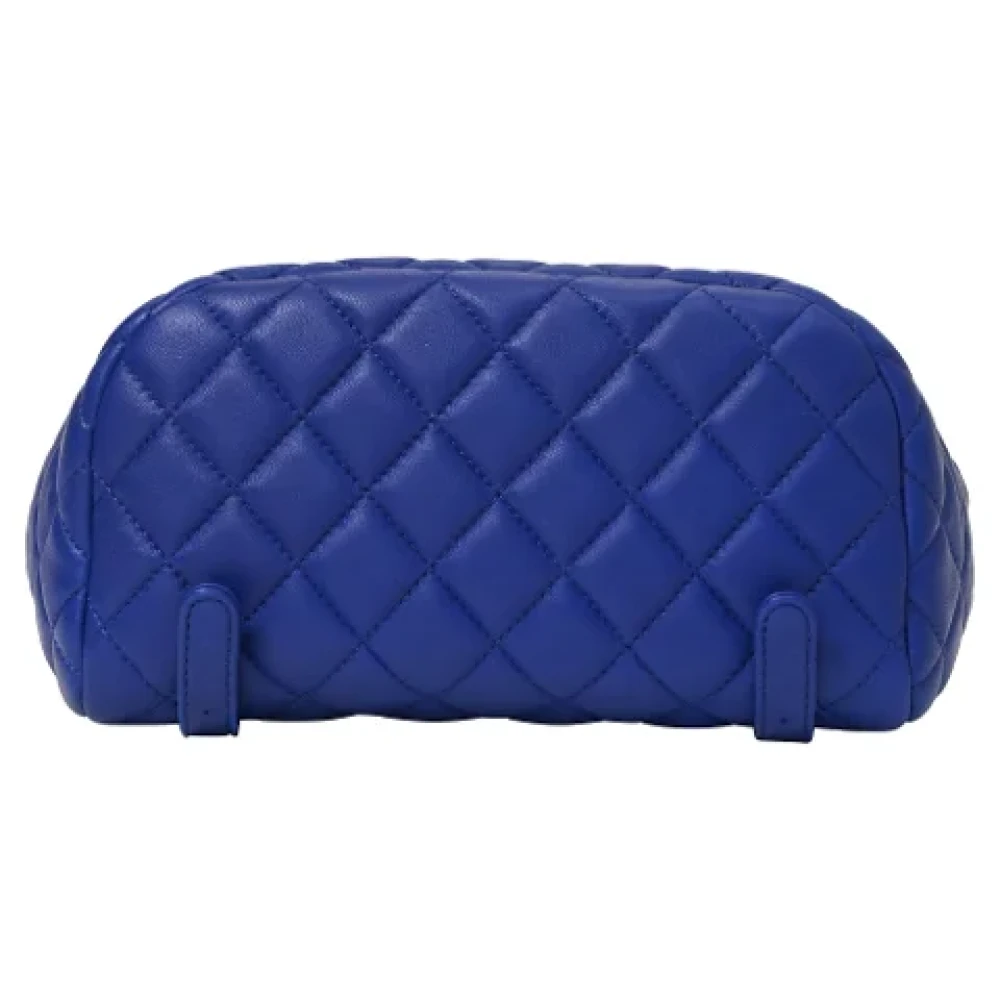 Chanel Vintage Pre-owned Leather chanel-bags Blue Dames