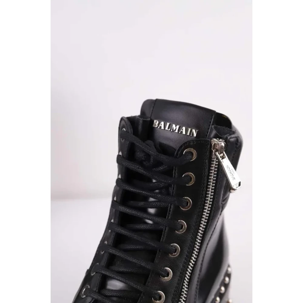 Balmain Pre-owned Canvas boots Black Dames