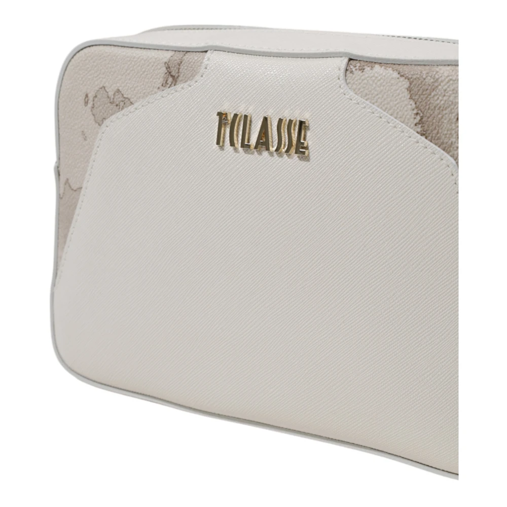 Alviero Martini 1a Classe Stijlvolle Kleine PVC Dames Tas Beige Dames