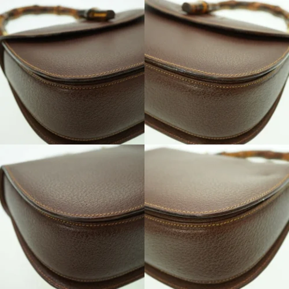 Gucci Vintage Pre-owned Fabric gucci-bags Brown Dames
