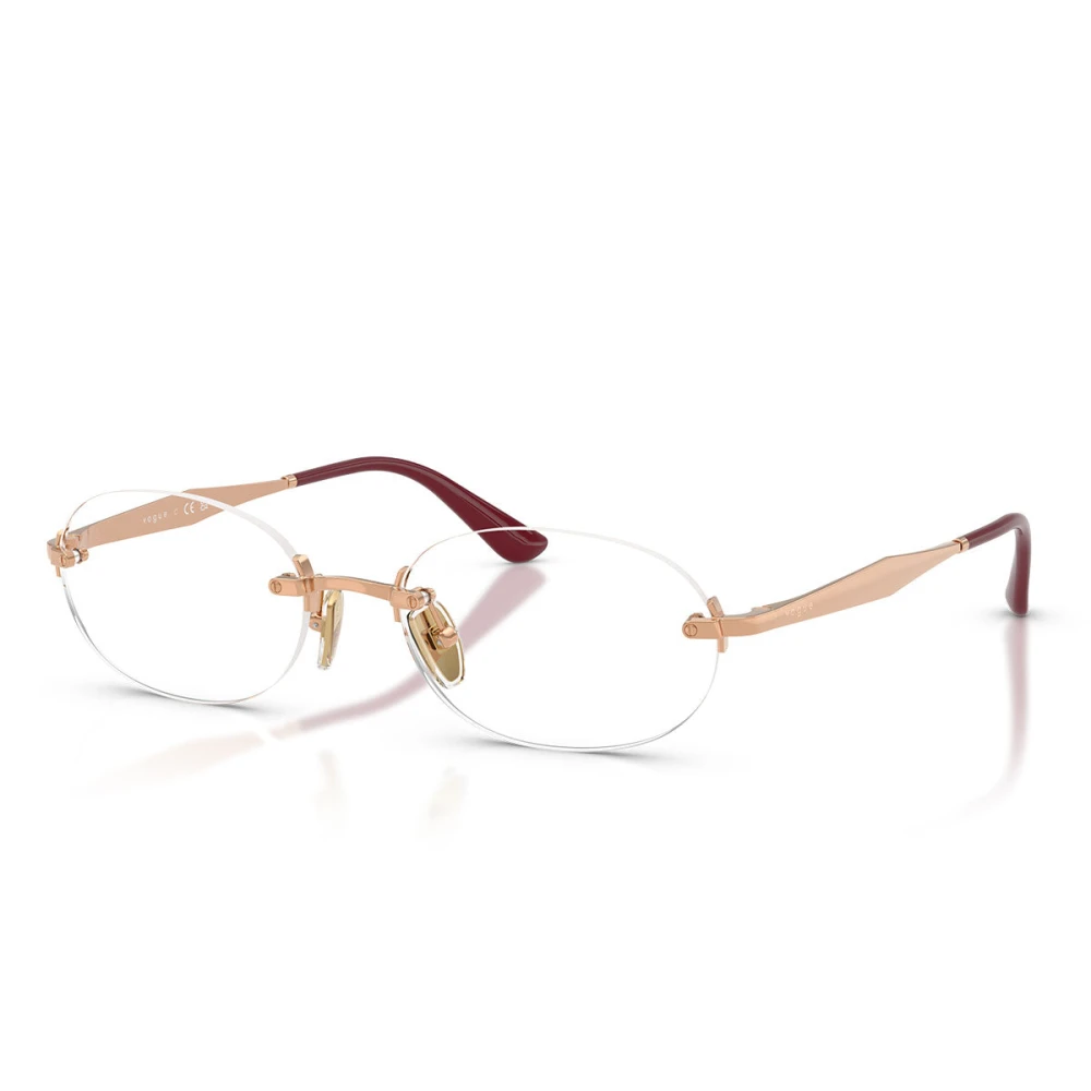 Vogue Eyewear Gold Woman Vo4343 5152 Optical Frames Metal Round Normal - Image 3