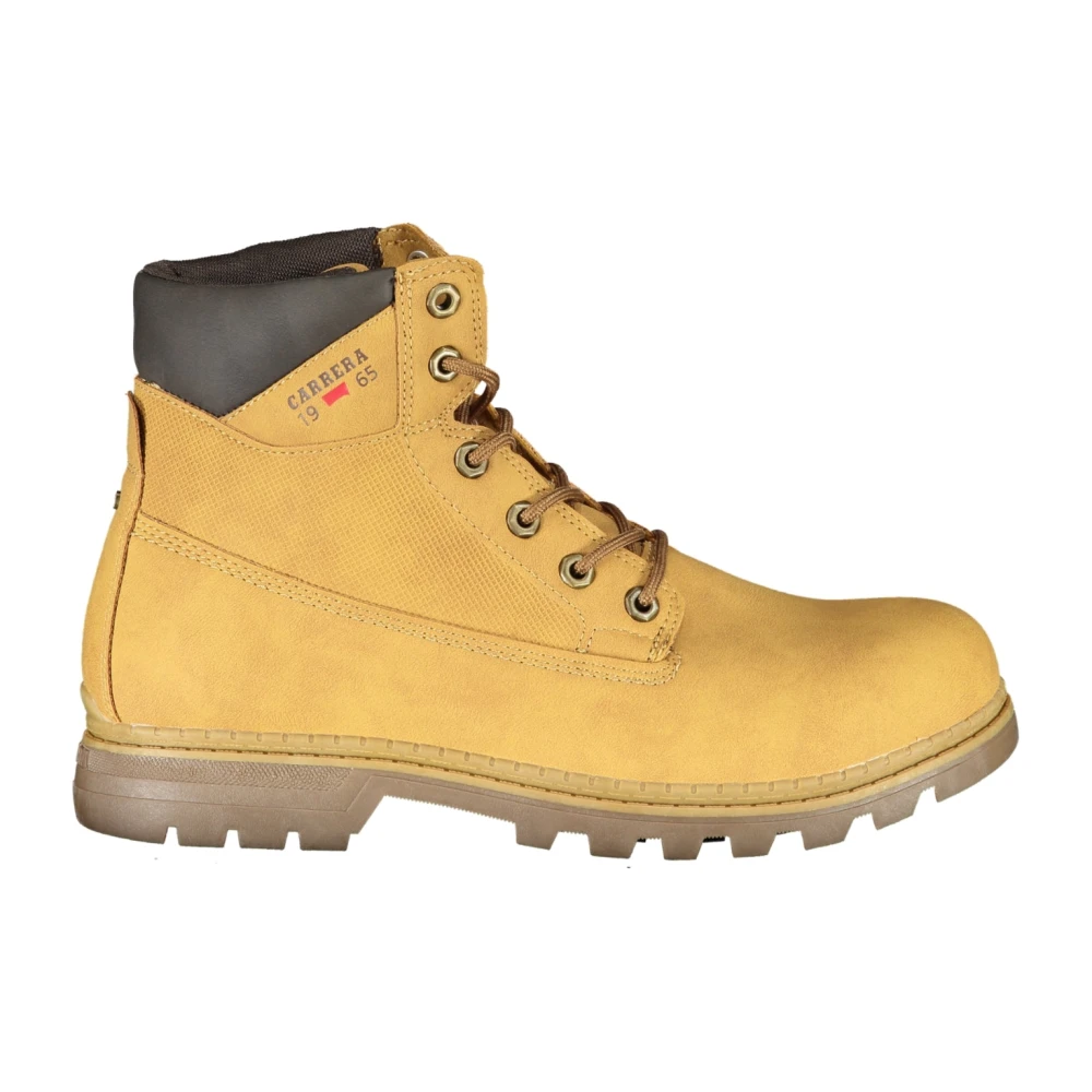 Carrera Men's Yellow Lace-Up Boots, 9 Uk, Lace-Up Boot
