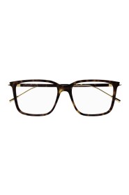 Unisex Brązowe Okulary Korekcyjne w Kształcie Kwadratu