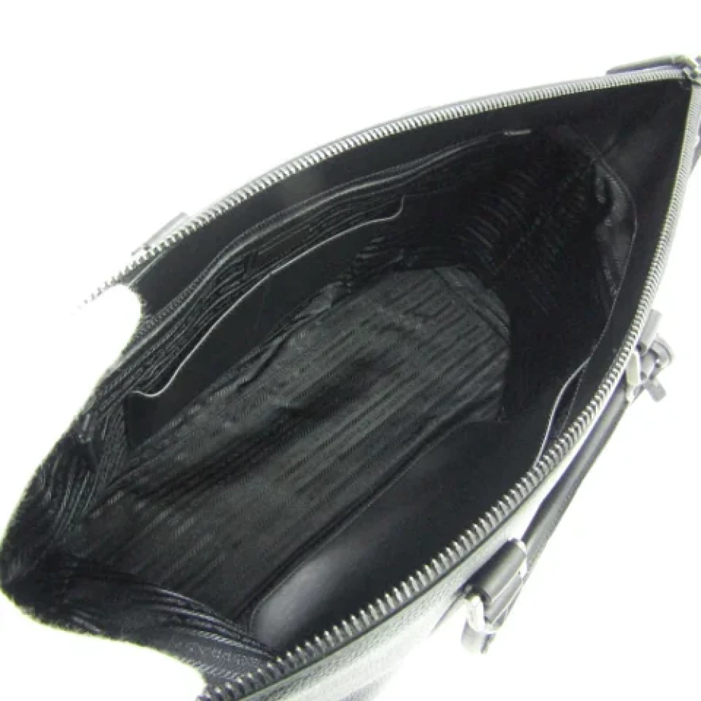 Prada Vintage Pre-owned Leather prada-bags Black Heren