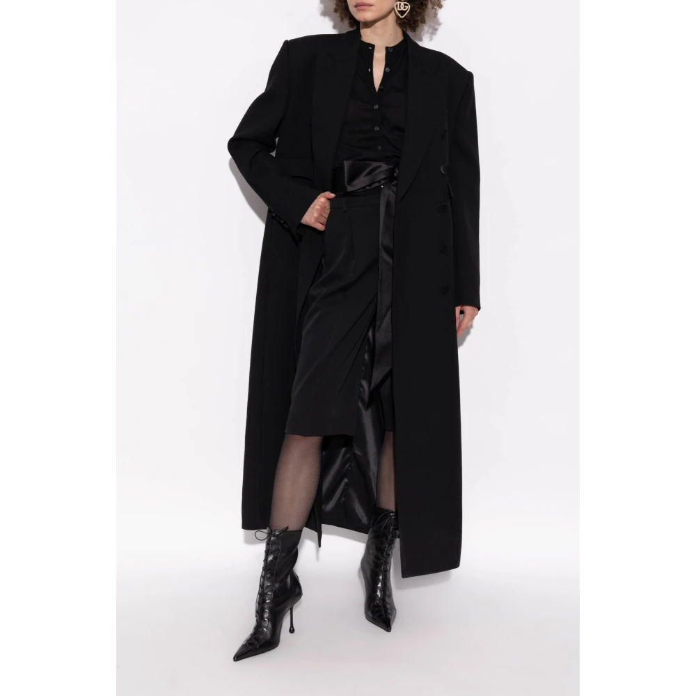 Dolce & Gabbana Wollen jas Black Dames