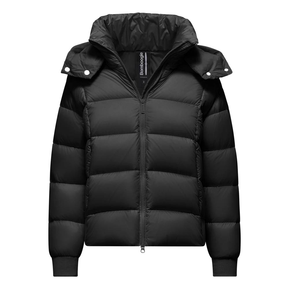 Bomboogie Donna Nero - Piumino Corto Con Cappuccio Staccabile - Jackets - L