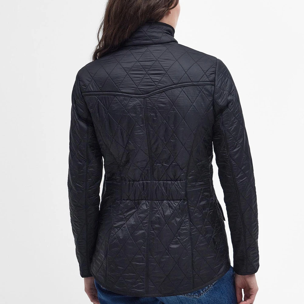 Barbour Slim Fit Polarquilt Jas Black Dames
