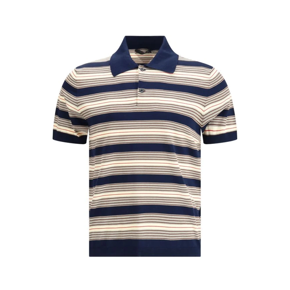 Prada Men's Multicolor Cotton Polo Shirt - Polo Shirts - L - Tops