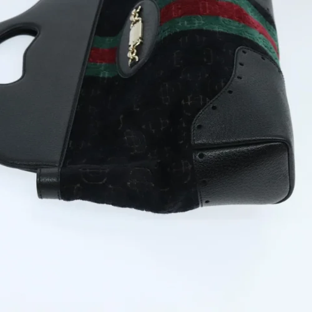 Gucci Vintage Pre-owned Fabric gucci-bags Black Dames